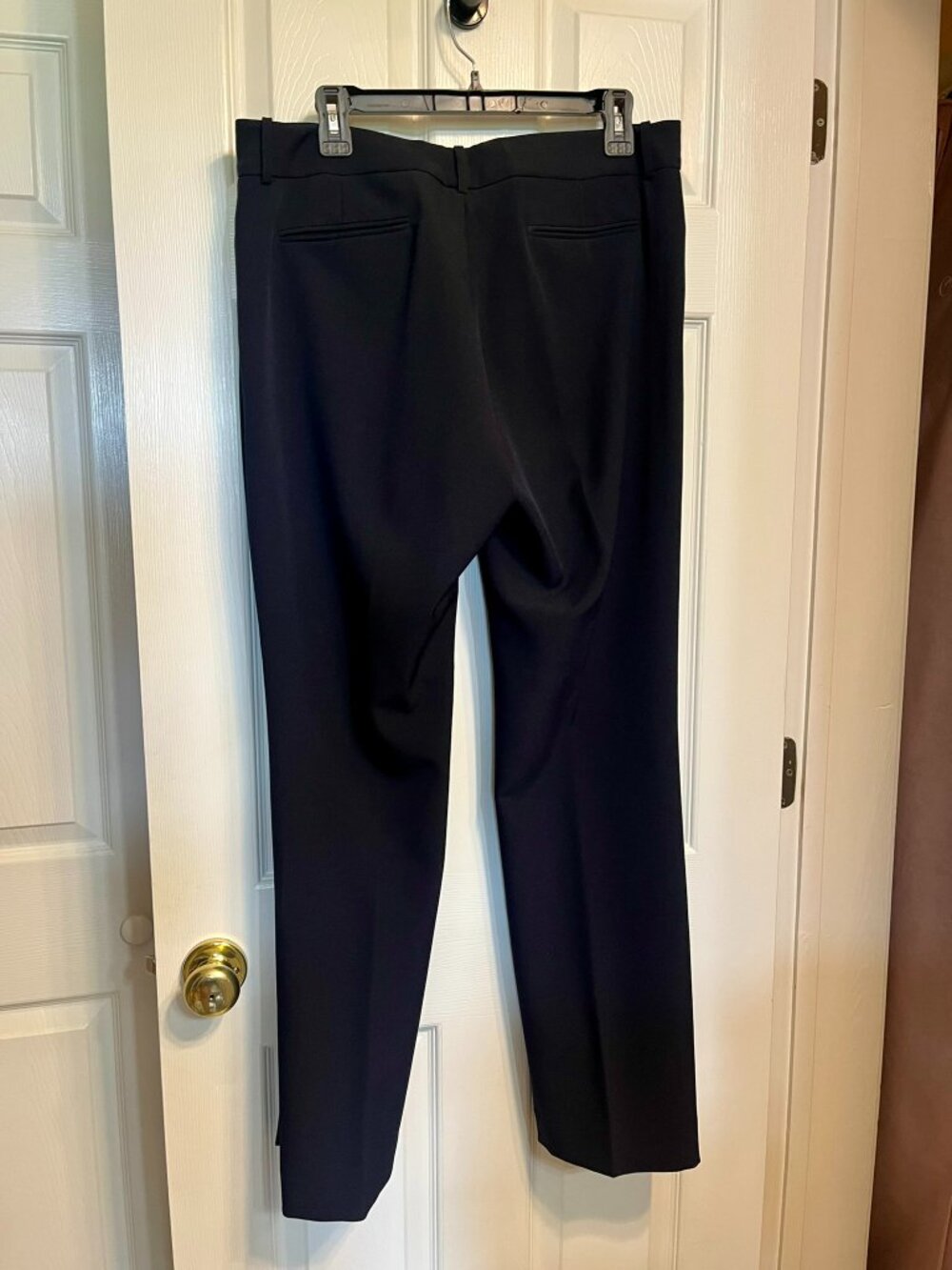 Tahari ASL Navy Pantsuit with White Trim Size 12 Career Office 2-Piece Set - Picture 7 of 8
